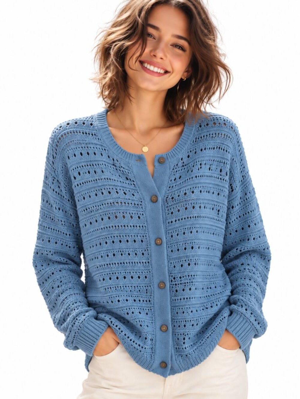 Northern Reflections cotton-rich cardigan